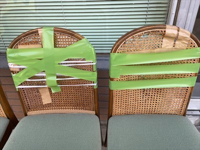 岡山市　ラタン椅子　修理