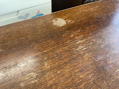 倉敷市　ダイニングテーブル　再塗装