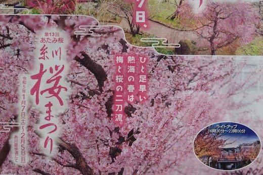 糸川桜まつりのパンフレット