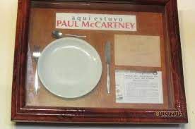 ポール・マッカートニーがキューバで数時間過ごした日　お皿